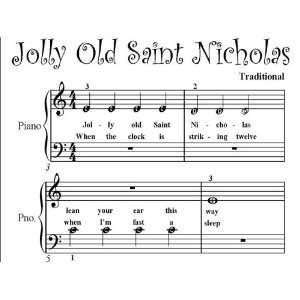   Nicholas Easiest Beginner Piano Sheet Music Christmas Carol Books