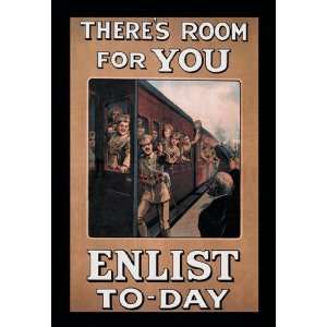  Theres Room for You Enlist Today 28x42 Giclee on Canvas 