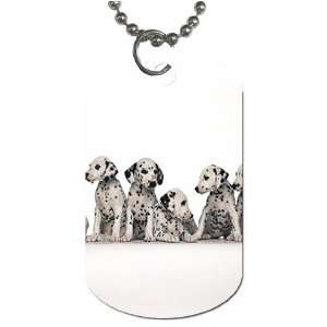 Cute Dalmation puppies Dog Tag with 30 chain necklace Great Gift Idea