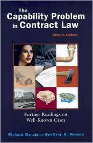 Danzigs The Capability Problem in Contract Law Further Readings on 