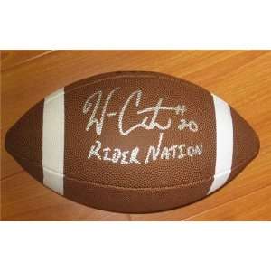  Wes Cates Autographed Cfl Wilson Composite Football 