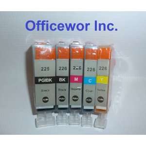  Officewor@Edible Ink of Canon Pgi225 Cli226 5set By 