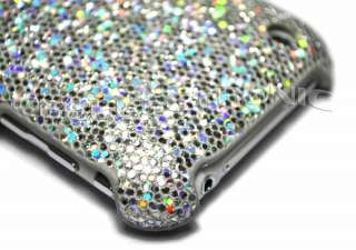 New silver Bling hard case cover Skin for iphone 3g 3gs  