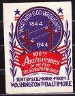 100th ANNIVERSARY OF THE TELEGRAPH~1944~WASH BALTIMORE~POSTER SHEET 