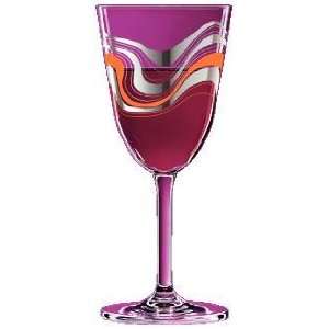 Red Wine Glass, Wine, Sea, Silver Embossed, Elegant, Designer Red Wine 