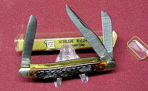 VINTAGE SCHRADE WALDEN 861 SLIM STOCKMAN ORIGINAL DISPLAY TUBE  