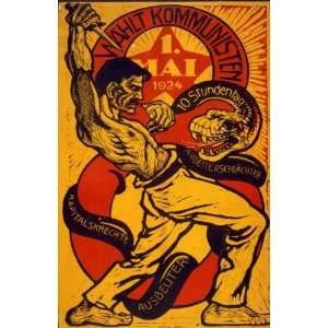  1924 poster Whlt Kommunisten vote communist