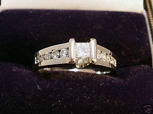   Platinum 0.71CT Diamond Engagement Ring   GIA Appraised $4075.00