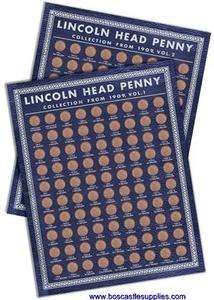 Whitman Coin Folder   Lincoln Head Wheat Penny Board  