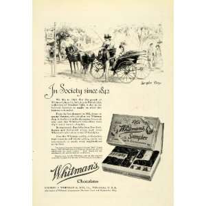  1923 Ad Stephen F. Whitmans Sampler Chocolate Candy Box 
