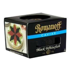 Romanoff, Caviar Whitefish Black Sele, 4 Ounce (6 Pack)  