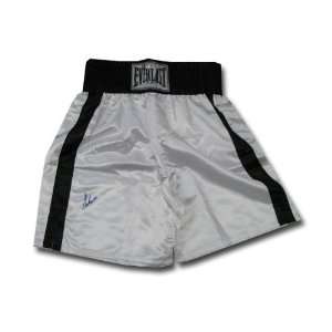   Muhammad Ali Black and White boxing trunks Sports Collectibles