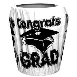  Lets Party By Fun Express White Congrats Grad Graduation Trash 