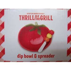   Thrill of the Grill Dip Bowl & Spreader Set