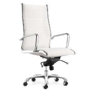 Zuo Nexos White Leatherette Office Chair 
