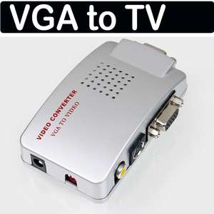 Universal PC Laptop VGA to TV Video Signal Converter Switch Box  