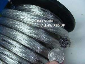 BY THE FOOT    0 Gauge Silver Power Ground Wire OFC  
