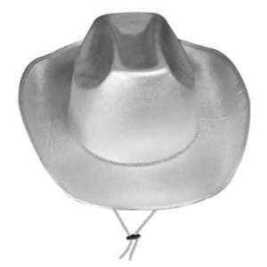   60721 S   Theatrical Cowboy Hat   Silver   Pack of 6