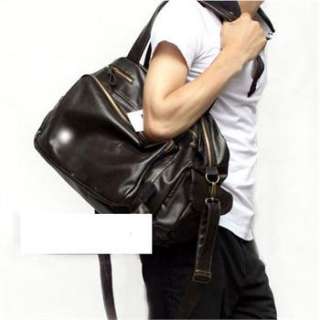 New Mens Pu Leather Zippered Handbag Shoulder Bag EAP11  