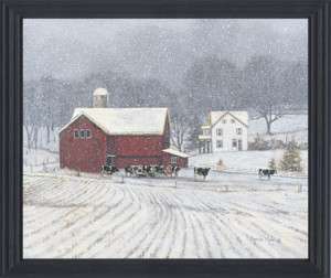 The Home Place,Winter,Farm,Framed Print,By Bonnie Mohr  