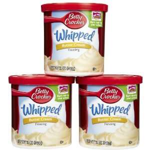 Betty Crocker Whipped Butter Cream Frosting 12 oz  Grocery 