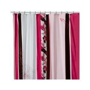    Roxy FLIRT Pink Hibiscus FABRIC Shower Curtain