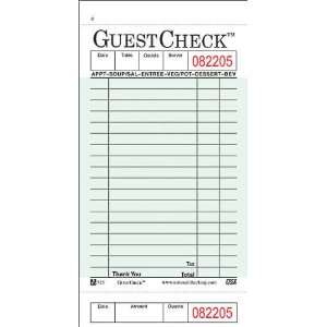 National Checking Company Guest Check Pad, Receipt Stubs, 3 1/2 x 6 3 