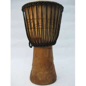  African Ghana Djembe Hand Carved Drum Musical Instruments