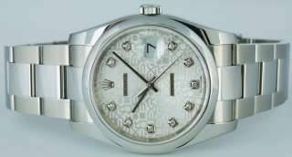ROLEX   Mens Stainless Datejust   Silver Jubilee Diamond Dial   Model 