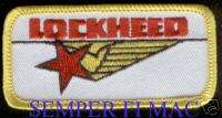 LOCKHEED WING STAR COMPANY HAT PATCH SKUNK WORKS WOW  