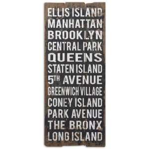  Uttermost 48 City Names Ii Frameless Mounted To Hard 