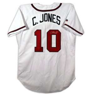  Chipper Jones Atlanta Braves Autographed Authentic Jersey 