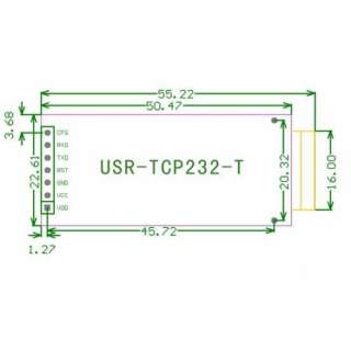 RS232 serial to ethernet converter tcp ip module, this is TTL version 