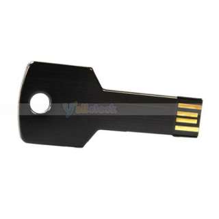 New 8GB Metal Key USB 2.0 Flash Drive 8GB 8G USB Black  