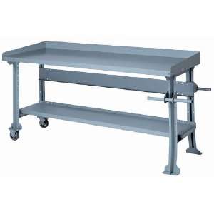 Lyon DD2560 Mobile Work Bench with Stringer and Shelf, 72 Width x 28 