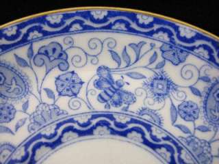 Royal Crown Derby WILMOT Demitasse Cup+Saucer Blue Floral+Butterfly 