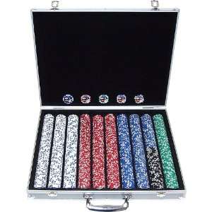  1000 11.5g Jackpot Casino Clay Poker Chips W/aluminum Case 