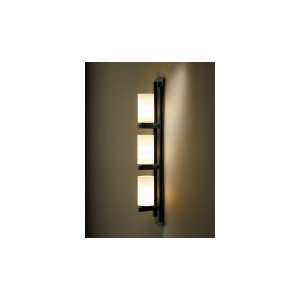   Ondrian 3 Light Bath Vanity Light in Natural Iron with Stone glass