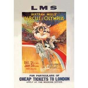  Bertram Mills Circus at Olympia   16x24 Giclee Fine Art 