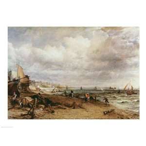 Marine Parade and Old Chain Pier, 1827 PREMIUM GRADE Rolled CANVAS Art 