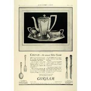  1924 Ad Gorham Colfax Sterling Silverware Metropolitan 