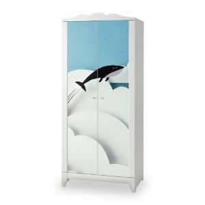  Whale Decal for IKEA Hemnes Wardrobe 1 door