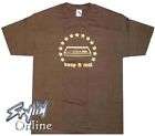 Nintendo NES Keep It Real Brown Large T Shirt SNES N64