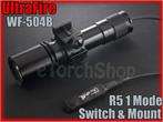UltraFire WF 504B Cree R5 LED Pressure Switch 20mm Mount Flashlight 