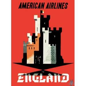  American Airlines To England (Artist E. McKnight Kauffer 