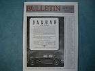 Classic Car Club of America Bulletin No. 4, May 1999 Jaguar Lincoln