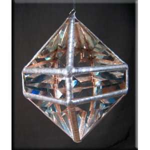   Prism   Crystal Ice Octahedron Rainbow Maker   Clear Stained Glass