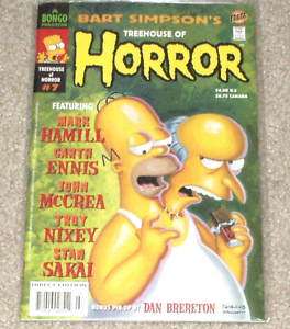 THE SIMPSONS Bart Simpsons Treehouse of Horror COMIC  