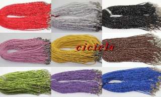 Wholesale 30/50/100pcs Fashion Braided Leather necklace cord 12 Colors 