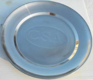 CS CSA Confederate Civil War Tin Mess Dish Plate Chrome  